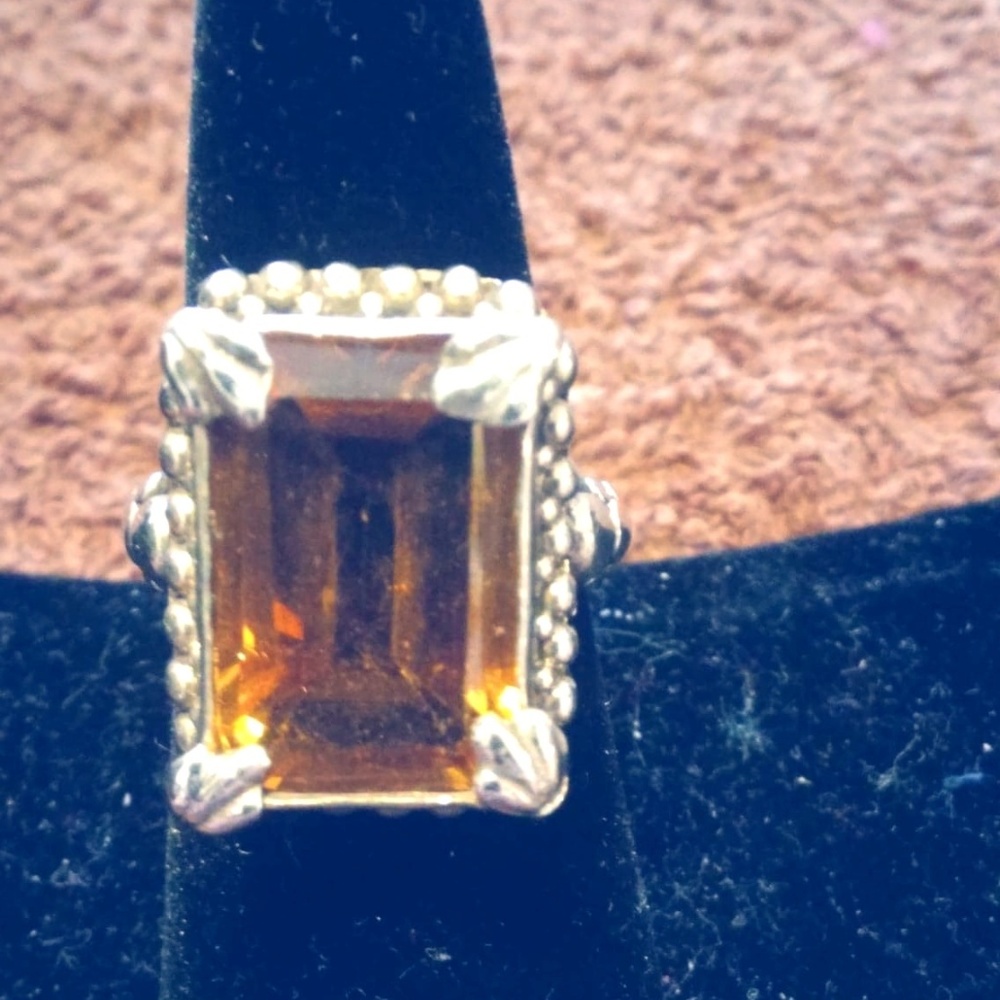 925 Sterling Silver Citrine Stone